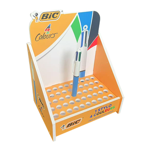 Tùy chỉnh văn phòng phẩm PVC hiển thị đứng Countertop PDQ hộp hiển thị bán lẻ bút chì đánh dấu nhựa kệ trưng bày - Product Image 1