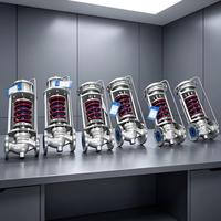 Vanne de régulation d'angle en acier inoxydable de qualité fiable pour vapeur haute température