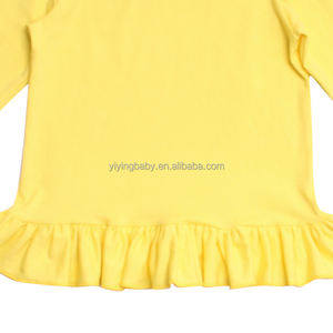 T-shirt Casual primavera per ragazze <span class=keywords><strong>con</strong></span> o-collo a manica lunga e cotone <span class=keywords><strong>con</strong></span> <span class=keywords><strong>volant</strong></span> di alta qualità per neonati abbigliamento da ragazza - Product Image 6