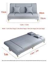 Canapé-lit pliable nordique moderne multifonctionnel et simple pour petit appartement salon double usage en stock