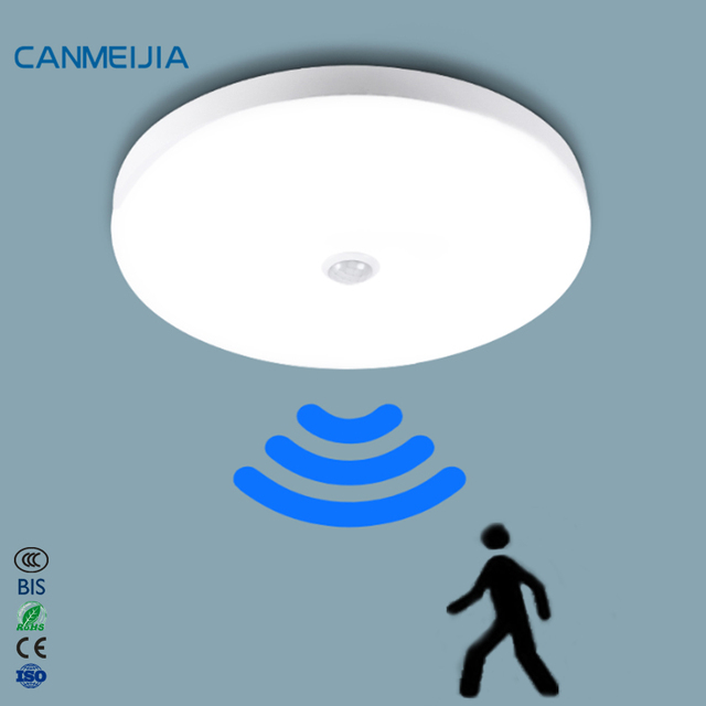 220V 110V 12W 18W Lampara Led De Luna Modern Automatic Induction Motion Sensor PIR Led Night Light,Motion Sensor Led Lights