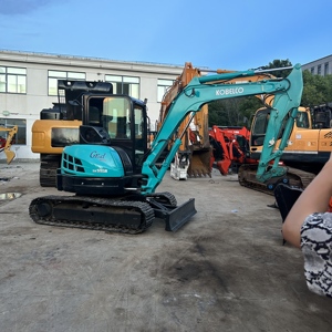 Mini-excavatrice Kobelco Sk55sr 5,5 tonnes avec godet de terrassement, excavatrices d'occasion - Product Image 2