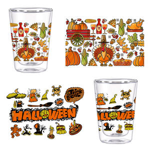 Taza de Café Navideña de 350 ml, Doble Pared, Vidrio de Borosilicato, Vaso Creativo Hecho a Mano, Regalo para Parejas, Hogar, Oficina, Fiesta - Product Image 5