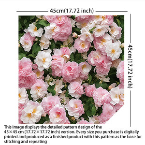 SUBEI レトロ カラフル ピンク ローズ ホテル寝室背景壁 厚手PVC防水 自己粘着壁紙 - Product Image 6