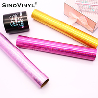 30,5x152CM holográfico cepillado Color DIY corte Plotter vinilo hojas pegatina