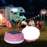 Lampe de camping LED rechargeable par USB, lampe de camping portable d'extérieur, lampes de camping solaires multifonctionnelles