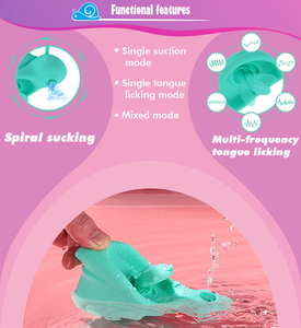 Hot verkopende schattige kunstmatige tongvibrator met realistisch uiterlijk, seksspeeltjes voor vrouwen, poesjeslikkende vibrator. - Product Image 5