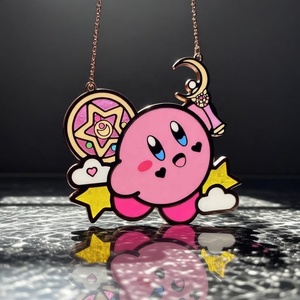 OEM ODM Atrapasueños de Anime Mágico de <span class=keywords><strong>Kirby</strong></span>, Decoración Colgante para Ventana de Resina Sintética Inspirada en Sailor Moon, Atrapasueños Rosa de Nube y Estrella de <span class=keywords><strong>Kirby</strong></span>, Regalo - Product Image 3