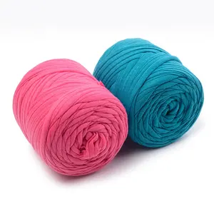 Giant T Shirt Thick Felt Yarn wholesale spaghetti Yarn 100% Polyester Jumbo Yarn Crochet