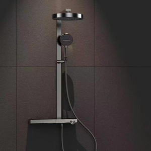 Big Brand Three-speed Button <b>Switch</b> Constant Temperature Copper Glass Storage Table <b>Light</b> Luxury Design <b>Wall</b> Shower FL-0201 Thre - Product Image 4