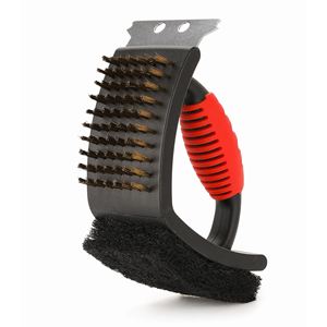 Brosse à barbecue 3-en-1 en acier inoxydable - Product Image 1