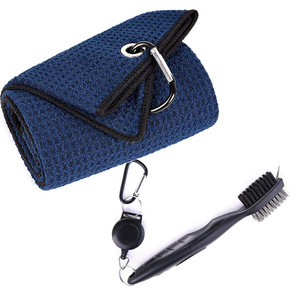 OEM ODM Vente en gros directe d'usine Tissu gaufré avec logo personnalisé Serviette de <span class=keywords><strong>sport</strong></span> Brosse PVC Ensemble de nettoyage Accessoires de <span class=keywords><strong>golf</strong></span> - Product Image 4