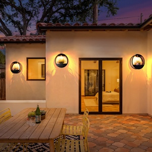 Lampada da Parete LED Solare per Esterni IP65 6000K 1700K Luce per Supporto Floreale - Product Image 3