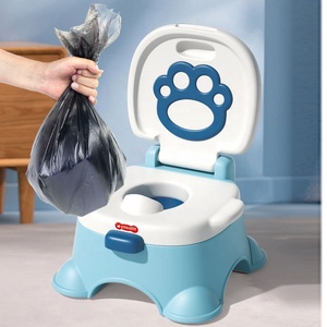 <span class=keywords><strong>Pot</strong></span> portable pour bébé, toilette musicale à induction pour tout-petits 2-en-1, siège de toilette d'apprentissage confortable et marchepied avec dossier et housse - Product Image 4
