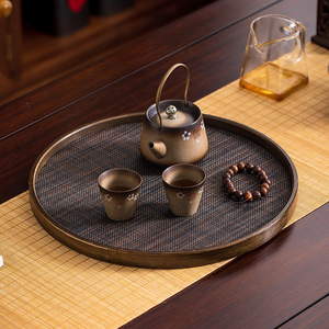 Weisai Bamboo <b>Tea</b> <b>Tray</b> 35x25cm Multifunctional Serving <b>Tray</b> For Chinese <b>Tea</b> Ceremony - Product Image 2