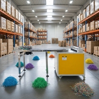 Déchiqueteuse de papier froissé directe usine : Crée des bandes plates en papier crépon pour boîtes cadeaux cosmétiques, rembourrage antichoc et garnissage d'emballage