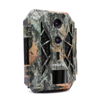 Caméra de chasse sans fil Zecre PH770-8D 4K avec double capteur CMOS, vision nocturne PIR 90° (66-98 pieds), étanche IP66, 32MP, 512 Go, écran 2,4 pouces
