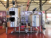 Système de brassage de bière en acier inoxydable, cuve de cuisson de bière de 500l