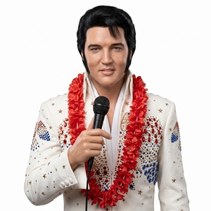 Figura de Cera de <span class=keywords><strong>Elvis</strong></span> <span class=keywords><strong>Presley</strong></span> Hecha a Mano, Realista, de Tamaño Real, para Museo de Cera - Product Image 1