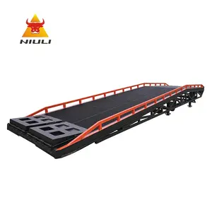 NIULI Kinerja Yang Baik 16T 16000KG Dock Menyamaratakan Forklift Ponsel Pallet Truck Stacker Fork Lift Loading Ramp