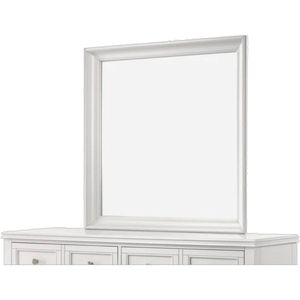 DB Rustic <b>White</b> Square <b>Mirror</b> Home Decoration MDF Wall Decor <b>Mirror</b> - Product Image 5