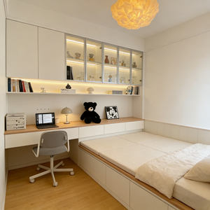 Hermosa Habitación Infantil con Tatami, Diseño Moderno, Madera Sólida Personalizada, Espacio <span class=keywords><strong>de</strong></span> Almacenamiento, Práctica y Completa <span class=keywords><strong>para</strong></span> Hogar u Hotel - Product Image 2