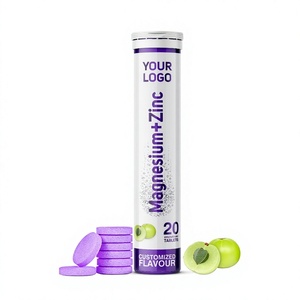 Suministro Directo de Fábrica, Suplemento Nutricional Natural para Adultos Nutricore, Tabletas Efervescentes de Magnesio+Zinc para el Metabolismo Muscular - Product Image 1