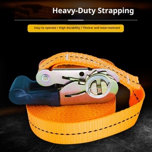 Sangles <span class=keywords><strong>d</strong></span>'<span class=keywords><strong>arrimage</strong></span> à cliquet robustes de <span class=keywords><strong>5m</strong></span> avec une capacité de 800kg. - Product Image 2