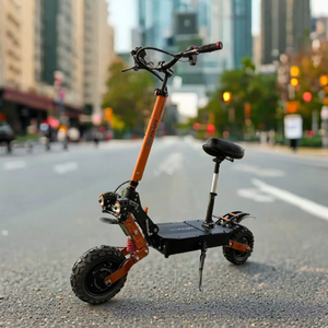 Good Quality 11inch Off Road Tire E Scooter 30ah 40ah 60-120KM Dual Motor Finger Throttle 60V Foldable Electric Scooter - Product Image 1