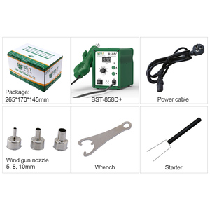 <span class=keywords><strong>Station</strong></span> de soudage à air chaud industrielle BST-858D+ 640W SMD avec affichage numérique LED de la température, <span class=keywords><strong>station</strong></span> de soudage électrique pour téléphone - Product Image 6