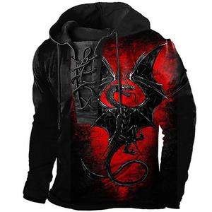 BOTTCOOLA allacciatura Design <span class=keywords><strong>Street</strong></span> Fashion Mix di elementi scuri stile per il tempo libero Casual Streetwear <span class=keywords><strong>felpa</strong></span> da uomo <span class=keywords><strong>felpa</strong></span> con cappuccio - Product Image 4