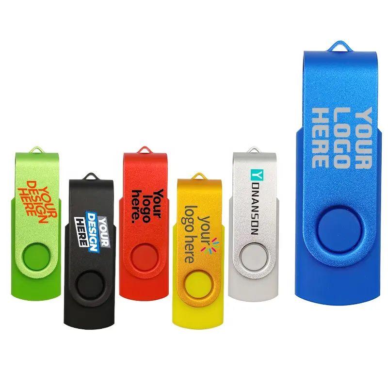 YONANSON Stik Memori USB Putar, Harga Rendah 1GB 2GB 4GB Pendrive Besar Murah