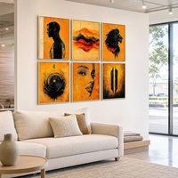 Décoration murale encadrée moderne et décontractée avec portrait de faune pour dortoirs universitaires, achat en gros, décoration murale d'accentuation