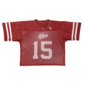 Maillot de lacrosse personnalisé respirant à motif sublimé, design streetwear, 100 % polyester, séchage rapide, col en V, unisexe - Product Image 1