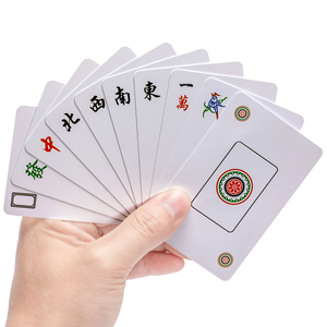 Cartes de jeu Mahjong format voyage 3,6 x 2,4 pouces – Mahjong chinois taïwanais, cartes de poker de casino - Product Image 6