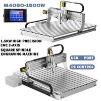 Machine de gravure CNC JS-6090 - 3/4 axes, haute précision, découpe efficace du bois/acrylique/métal, pompe à engrenages simple