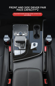 Wholesale Universal Car <b>Seat</b> Organizer <b>Storage</b> Box Multifunction Leather Crevice Side Pocket Wallet Keys Card with Cup Holder - Product Image 5