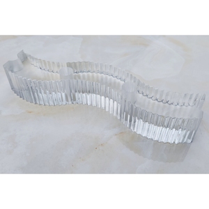 Jyg 300*80*50mm S thiết kế bề mặt phẳng trang trí hoa văn thủy tinh gạch <span class=keywords><strong>l</strong></span>ỗ rắn nóng chảy trang trí nội thất cho tường kính - Product Image 4