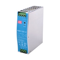 Mean Well NDR-120-12 120W Rail DIN Conception compacte Alimentation haute efficacité 85.5% 12V 10A Sortie pour l'automatisation industrielle