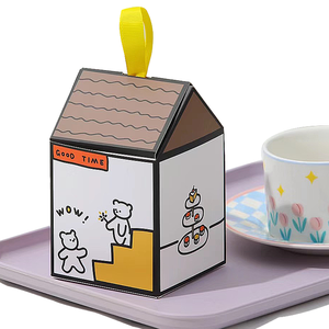 <strong>House</strong> <strong>Shaped</strong> Gift <strong>Boxes</strong> Candy Treat Dessert Biscuit Cookie Gift Wrap <strong>Boxes</strong> with Handle Packaging - Product Image 5