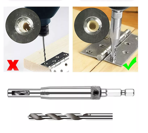 <b>Hinge</b> Drill Bits Set Woodworking Hex Shank Self-Centering Bit For Wood Woodworking <b>Door</b> <b>Window</b> Cabinet <b>Hinge</b> - Product Image 3