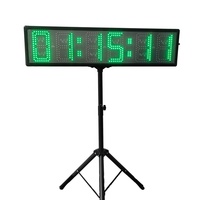 Jhering 6 inci 6 Digit besar olahraga luar ruangan Timer tampilan LED stopwatch maraton jam balap