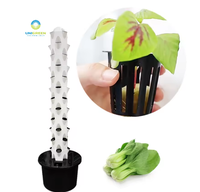 Système de culture hydroponique vertical à 12 étages Petal Tower avec support d'éclairage LED pour la culture de la laitue, des herbes et des légumes en intérieur et en extérieur