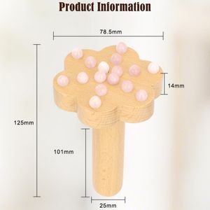 Massageador Corporal Completo de Cristal Natural de Jade com Ferramenta de Madeira para Celulite e Gua Sha para Massagem de Braços, Pernas, Rosto e Pescoço - Product Image 2