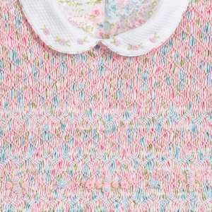 ชุดเดรสเด็กผู้หญิงพิมพ์ลายฤดูร้อนแบบกำหนดเอง แขนสั้น คอปกกลีบดอกไม้ - Product Image 3
