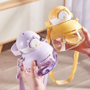 Vaso Infantil Portátil de 900 ml con Pajita, Antiderrames, con Asa, para Viajes al Aire Libre - Product Image 3