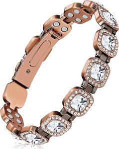 Pulsera de Cristal BioMagnético 99.99% Puro para Mujer, para Aliviar el Dolor de Artritis - Product Image 1