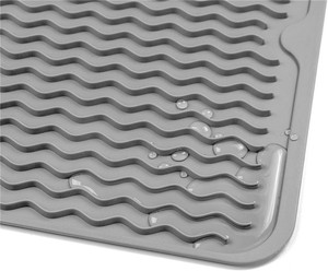 Tapis de séchage en silicone résistant à la chaleur et compatible lave-vaisselle pour évier de cuisine, dessous de plat en silicone durable - Product Image 5