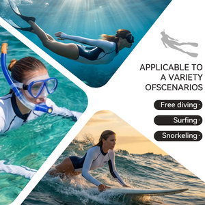 Combinaison de plongée et de surf DIVESTAR pour <span class=keywords><strong>femme</strong></span>, super élastique, néoprène CR 2 mm, fermeture éclair avant, manches longues - Product Image 5