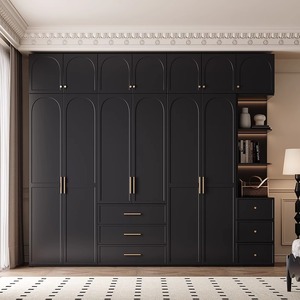 Armadio Moderno di Lusso in Legno Massello con Ante Scorrevoli e Funzioni Regolabili, Organizzatore <span class=keywords><strong>per</strong></span> Camera da Letto <span class=keywords><strong>per</strong></span> Uso Domestico - Product Image 1